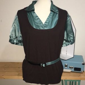 Apt 9 Blouse‎ Sweater * Size 1X * Belted